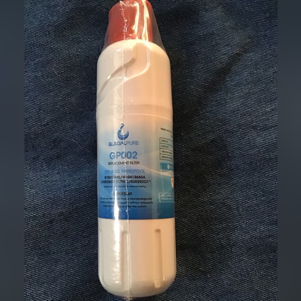 For sale one new glacier pure GP002 replacement filter